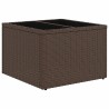 Salon de jardin avec coussins 6 pcs marron résine tressée 515474515474
