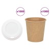 Tasses à café en papier avec couvercles 1000 pcs 4oz 100ml 515497515497