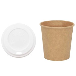 Tasses à café en papier avec couvercles 1000 pcs 4oz 100ml 515497515497