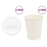 Tasses à café en papier avec couvercles 1000 pcs 8oz 200ml 515502515502