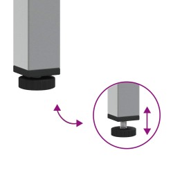 Placard de travail 4 pcs Rouge Bois d'ingénierie et acier 515507515507