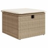 Salon de jardin avec coussins 6 pcs beige résine tressée 515521515521