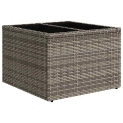 Salon de jardin 6 pcs avec coussins gris résine tressée 515530515530