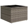 Salon de jardin 6 pcs avec coussins gris résine tressée 515530515530