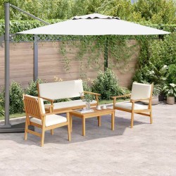 Ensemble de canapé de jardin 4 pcs Marron 120 x 65,5 x 79 cm 515540515540