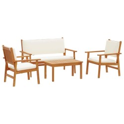 Ensemble de canapé de jardin 4 pcs Marron 120 x 65,5 x 79 cm 515540515540