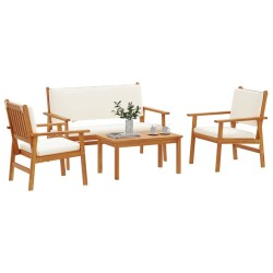 Ensemble de canapé de jardin 4 pcs Marron 120 x 65,5 x 79 cm 515540515540