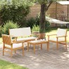 Ensemble de canapé de jardin 4 pcs Marron 120 x 65,5 x 79 cm 515540515540
