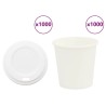 Tasses à café en papier avec couvercles 1000 pcs 4oz 100ml 515549515549