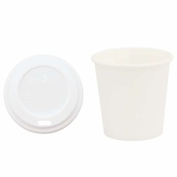 Tasses à café en papier avec couvercles 1000 pcs 4oz 100ml 515549515549