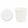 Tasses à café en papier avec couvercles 1000 pcs 4oz 100ml 515549515549