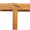 Transat 2 pcs Rouge 200 x 67 x 84cm Bois d'acacia massif 515580515580