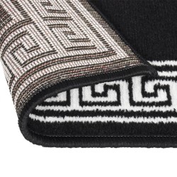 Tapis BCF Noir avec motif 60x200 cm 515591515591