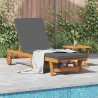 Transat 1-personne 2 pcs Marron Bois d'Acacia Massif 515604515604