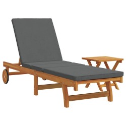 Transat 1-personne 2 pcs Marron Bois d'Acacia Massif 515604515604
