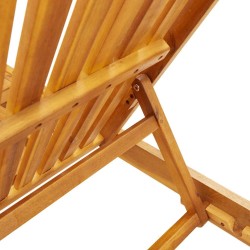 Chaises longues lot de 2 Bois d'acacia solide 515606515606