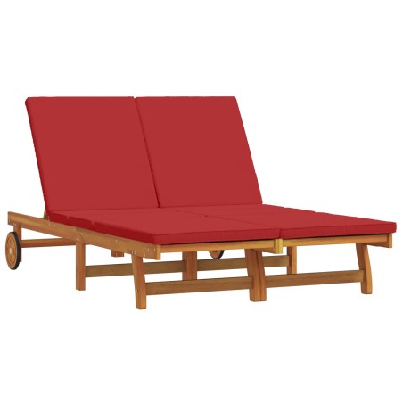 Transat Marron 125 x 200 x 84 cm Bois d'Acacia Massif 515607515607