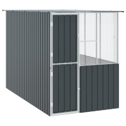 Cage pour oiseaux Anthracite 165 x 318 x 200 cm Acier galvanisé 515615515615