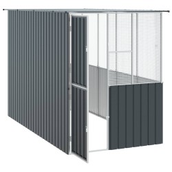 Cage pour oiseaux Anthracite 165 x 318 x 200 cm Acier galvanisé 515615515615