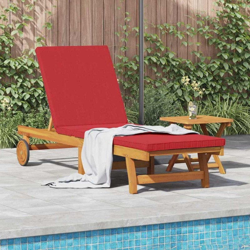 Transat 1-personne 2 pcs Marron Bois d'Acacia Massif 515616515616