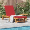 Transat 1-personne 2 pcs Marron Bois d'Acacia Massif 515616515616
