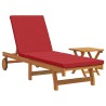 Transat 1-personne 2 pcs Marron Bois d'Acacia Massif 515616515616