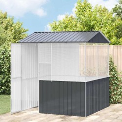 Cage pour oiseaux Anthracite 215 x 209 x 230 cm Acier galvanisé 515617515617