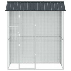 Cage pour oiseaux Anthracite 215 x 110 x 247 cm Acier galvanisé 515618515618