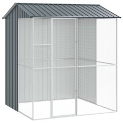 Cage pour oiseaux Anthracite 215 x 210 x 247 cm Acier galvanisé 515620515620