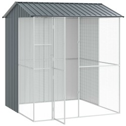 Cage pour oiseaux Anthracite 215 x 210 x 247 cm Acier galvanisé 515620515620