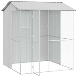 Cage pour oiseaux Gris 215 x 210 x 247 cm Acier galvanisé 515621515621