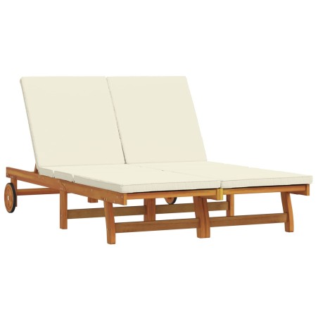 Transat Marron 125 x 200 x 84 cm Bois d'Acacia Massif 515622515622