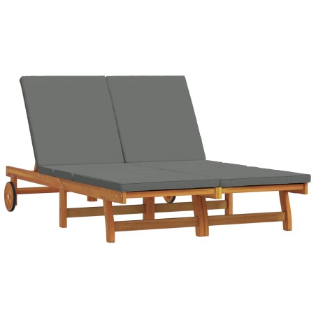 Transat Marron 125 x 200 x 84 cm Bois d'Acacia Massif 515623515623