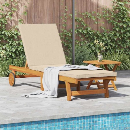 Transat 1-personne 2 pcs Marron Bois d'Acacia Massif 515625515625