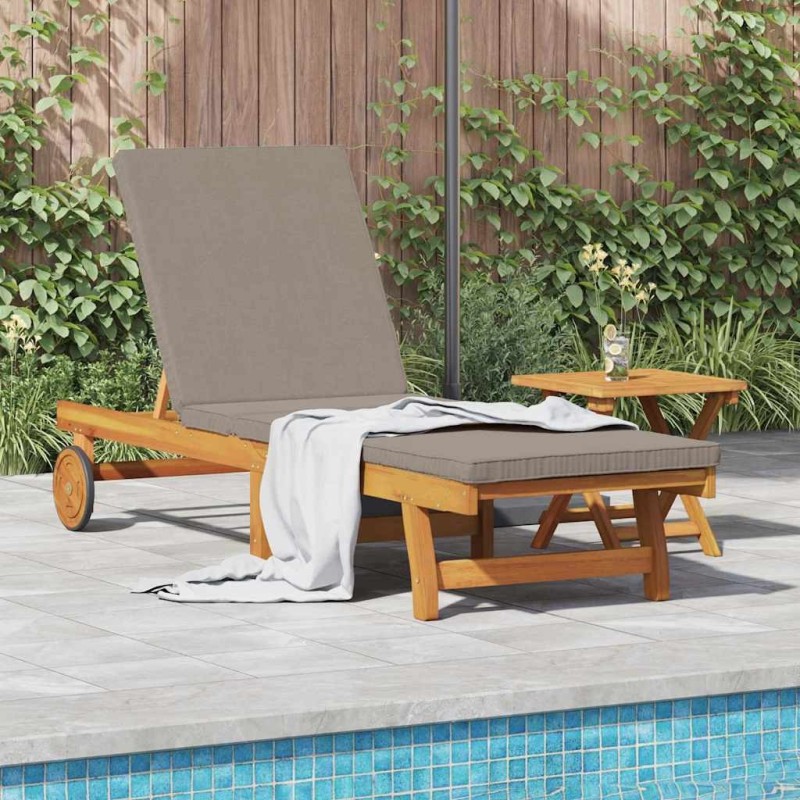 Transat 1-personne 2 pcs Marron Bois d'Acacia Massif 515626515626