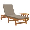 Transat 1-personne 2 pcs Marron Bois d'Acacia Massif 515626515626