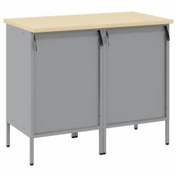 Placard de travail 2 pcs Rouge et Gris 100 x 55 x 85 cm 515635515635