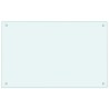 Dosserets de cuisine 2 pcs blanc 80x50 cm verre trempé 515658515658
