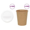 Tasses à café en papier avec couvercles 1000 pcs 8oz 200ml 515681515681