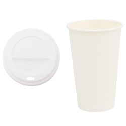 Tasses à café en papier avec couvercles 1000 pcs 16oz 400ml 515682515682