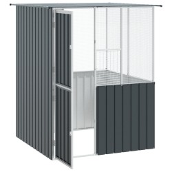 Cage pour oiseaux Anthracite 165 x 165 x 200 cm Acier galvanisé 515683515683