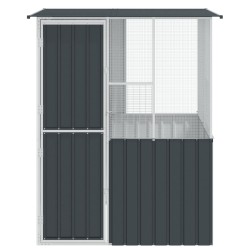 Cage pour oiseaux Anthracite 165 x 165 x 200 cm Acier galvanisé 515683515683