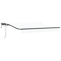Auvent Rétractable Blanc 300 x 250 cm tissu 515699515699