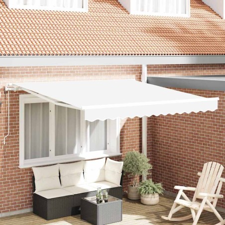 Auvent rétractable électrique Blanc 300 x 250 cm 515701515701