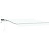 Auvent Rétractable Blanc 300 x 250 cm Tissu et acier 515702515702