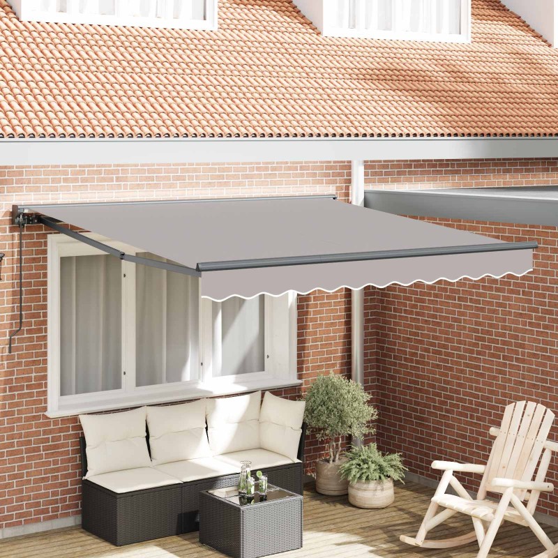 Cadre d'auvent Gris clair 300 x 250 cm 515707515707