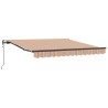 Auvent Rétractable Multicolore 350 x 250 cm Tissu et Aluminium 515713515713