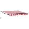 Auvent Rétractable Rouge et Blanc 350 x 250 cm 515717515717