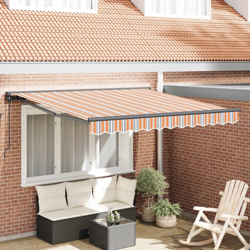 Cadre d'auvent Bleu et Orange 350 x 250 cm 515721515721