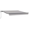 Auvent Rétractable Gris clair 300 x 250 cm Tissu et Aluminium 515722515722